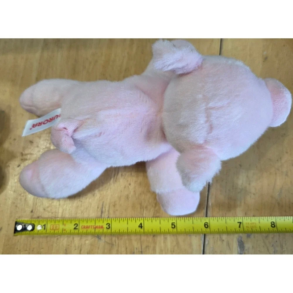 Aurora Lot 5 Mini Flopsie Farm Plush Stuffed Animals Longhorn Two Horse Cow Pig